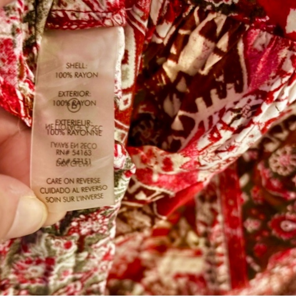 Calvin Klein Mosaic Boho Midi Dress— Size 10 - Picture 9 of 9